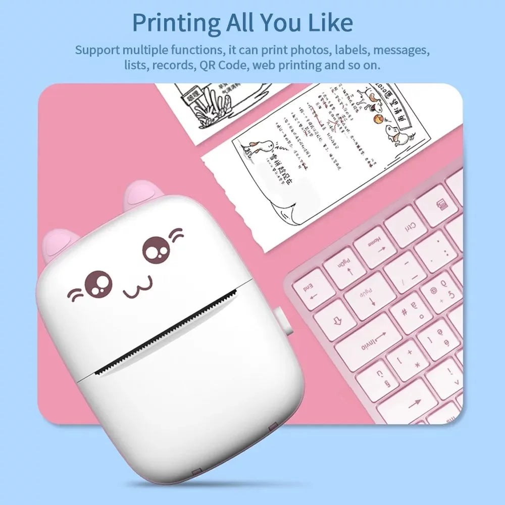 PocketPrint™ Mini Inkless Thermal Printer | Bluetooth Portable Sticker Maker