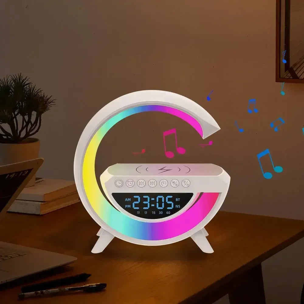 G-Lamp Pro™ | 4-in-1 Smart Station (Speaker, Clock, Charger & RGB)