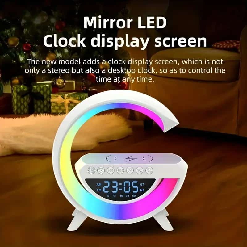 G-Lamp Pro™ | 4-in-1 Smart Station (Speaker, Clock, Charger & RGB)