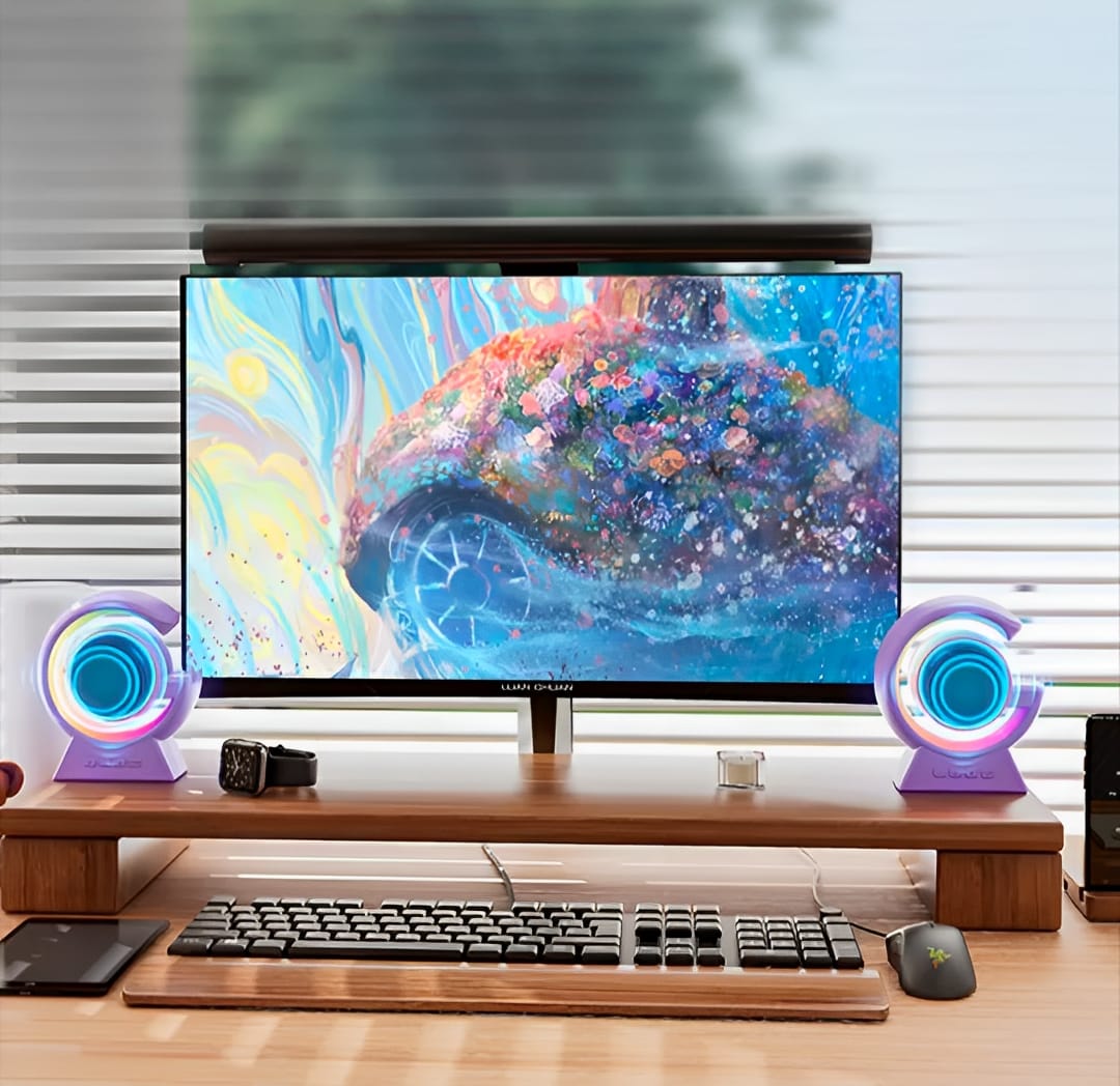 Mini G-Lamp™ | 3-in-1 RGB Speaker & Wireless Charger