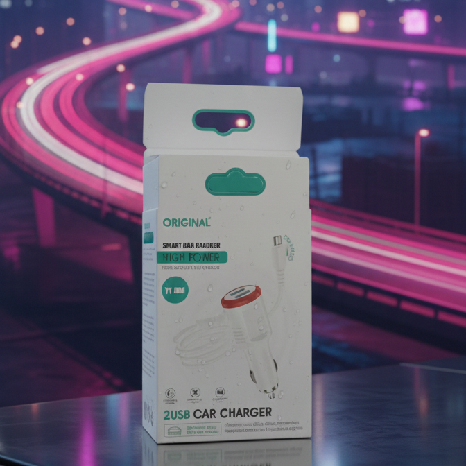 TurboDrive Dual USB Car Charger (Fast Charging)