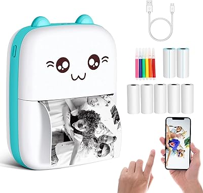 PocketPrint™ Mini Inkless Thermal Printer | Bluetooth Portable Sticker Maker