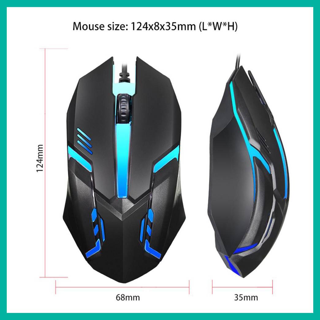 M12 RGB Gaming Mouse (High-Precision Optical Sensor)