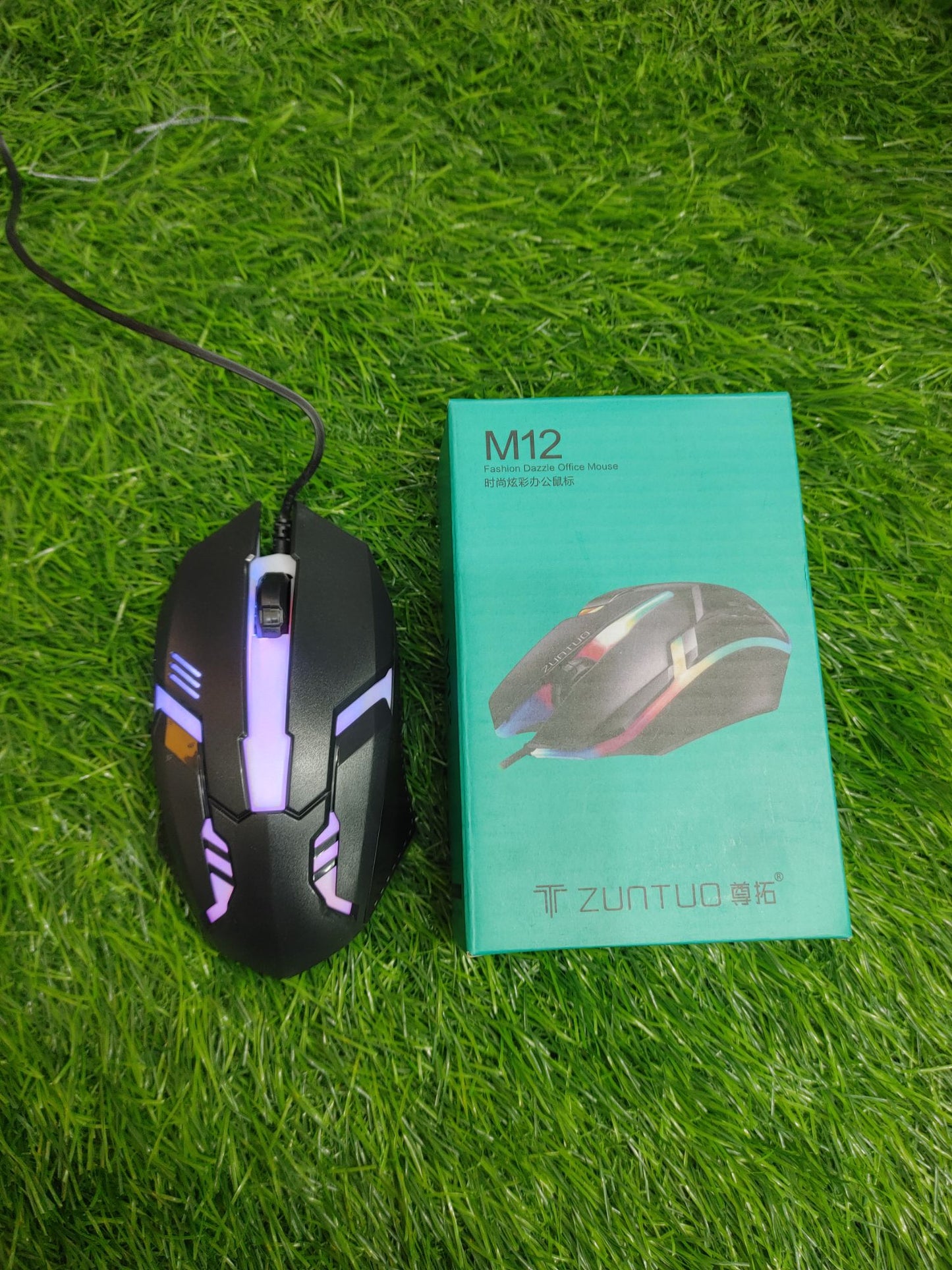 M12 RGB Gaming Mouse (High-Precision Optical Sensor)