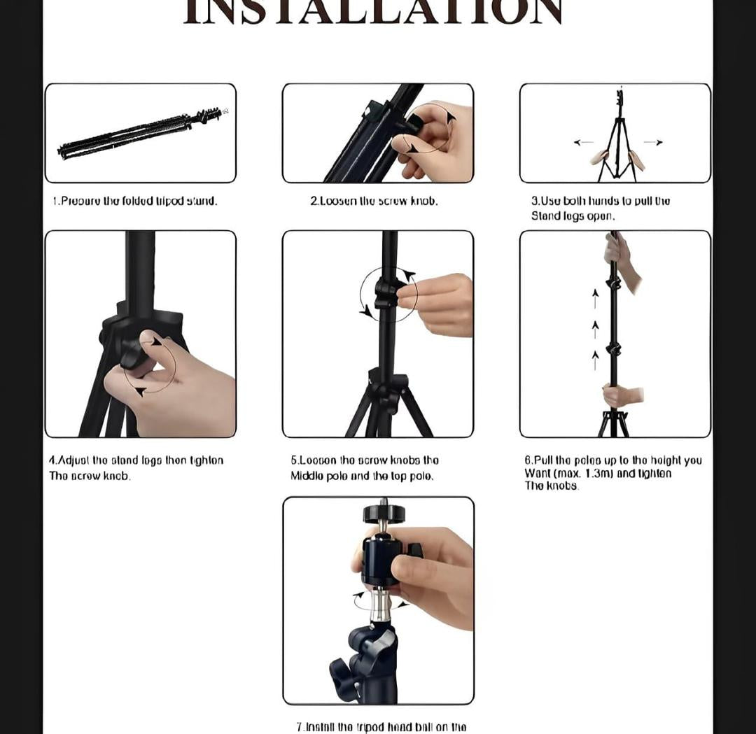 Creator Kit: LED Ring Light with 7ft Tripod Stand