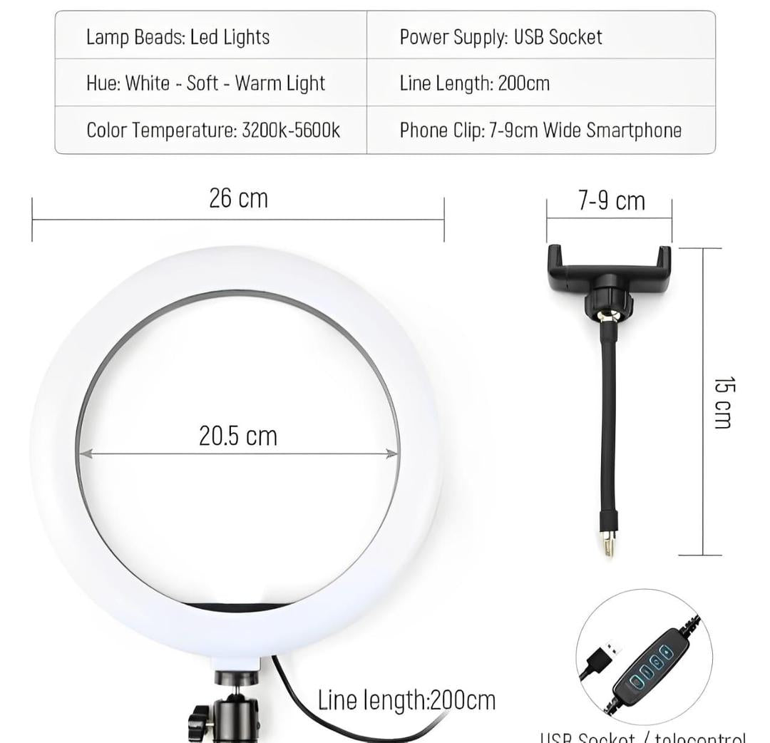 Creator Kit: LED Ring Light with 7ft Tripod Stand