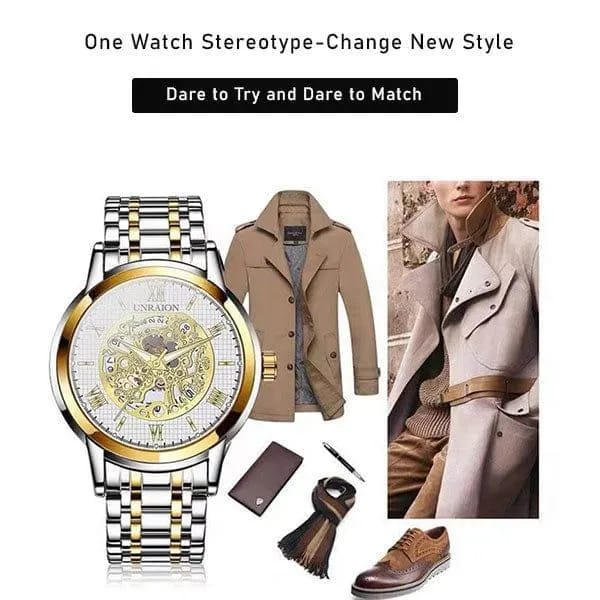 Royal Two-Tone Stainless Steel Watch | Premium Gold Edition