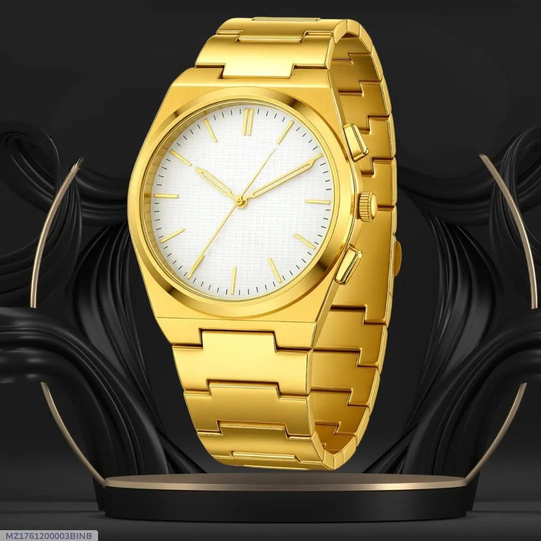 Titan Series Stainless Steel Chain Watch | Available in Silver, Gold & Black